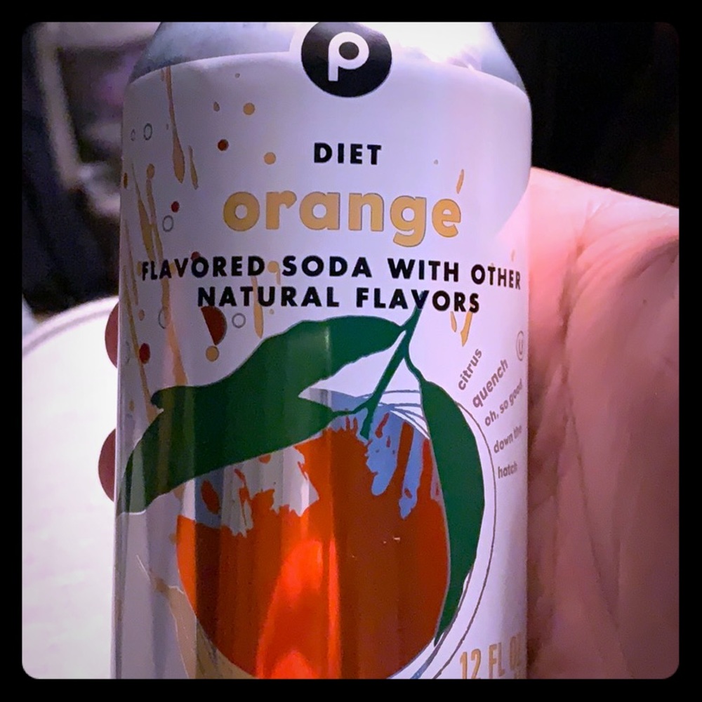Diet orange soda (Publix)